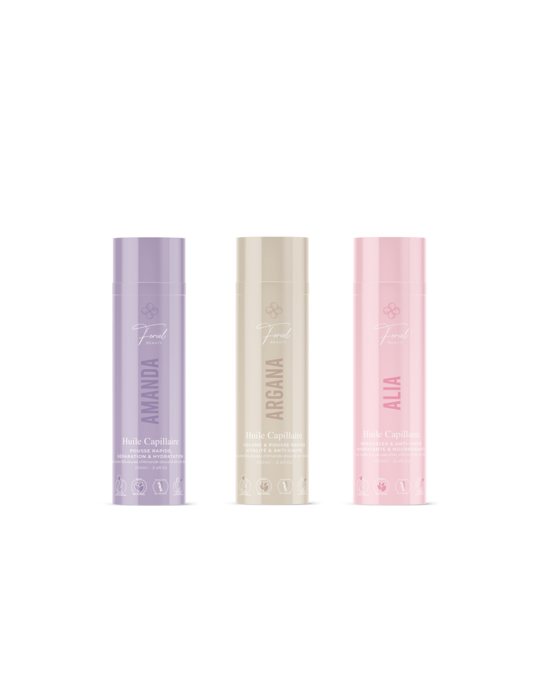 Lot des 3 huiles pousses en 200 ml