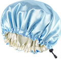 Bonnet en satin Bleu clair
